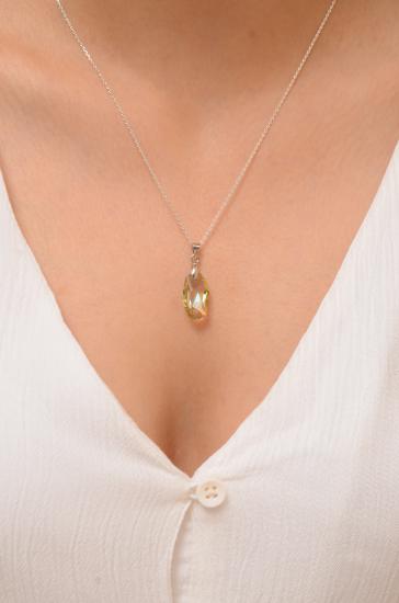 Swarovski Taşlı 925 Ayar Gümüş Kolye